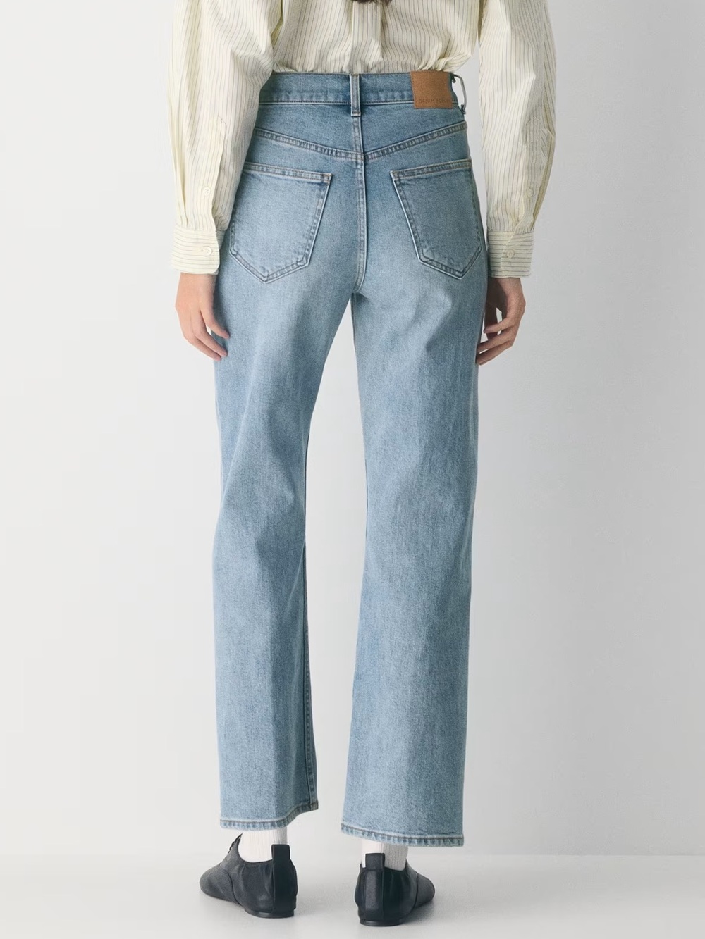 Denim Forum Aritzia The Arlo High Rise Straight Jeans Size 24 | 7 Yrs Bleu Taboo - Picture 12 of 14